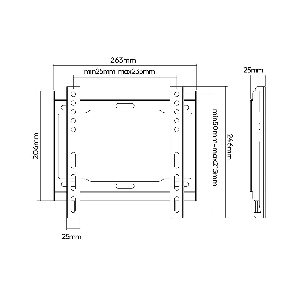 Fixed TV Wall Bracket For 23"-42 - Image 3