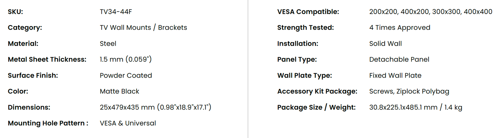 TV34-44F details