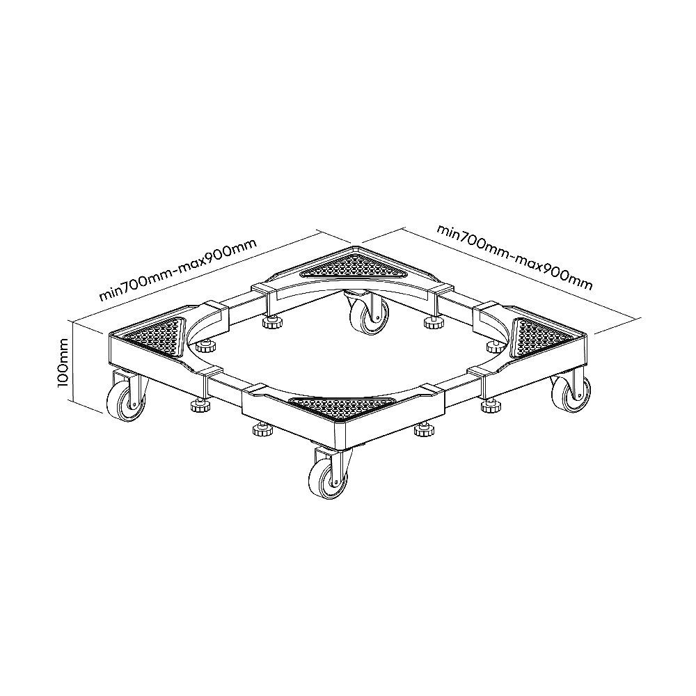 Adjustable Movable Base For Household Appliances (700mm-900mm) - Image 3