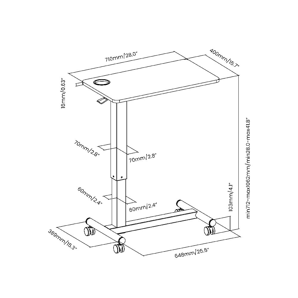 True Vision Adjustable Movable Table - Image 5
