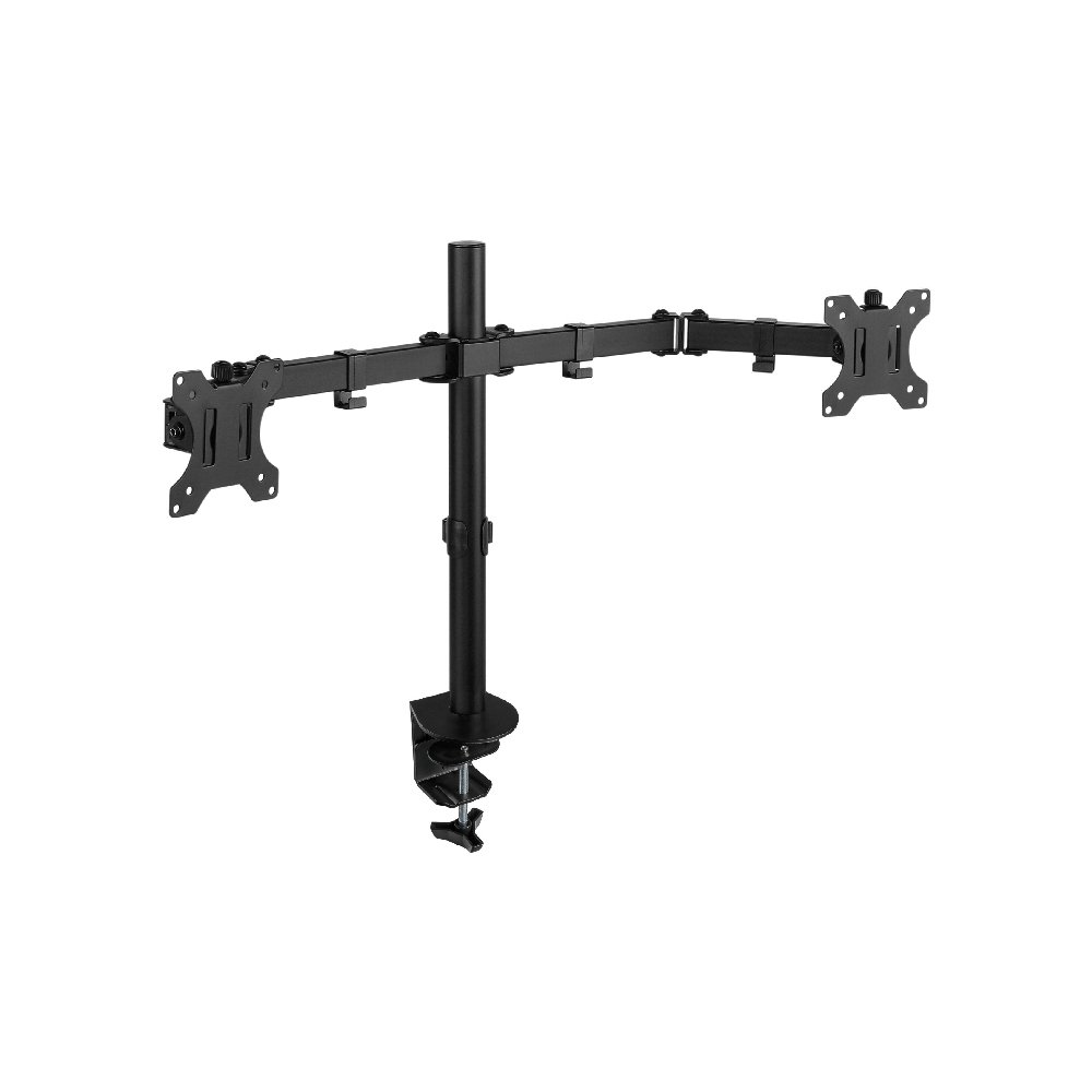 Dual Articulating Monitor Arms for 17"-32" (Clamp & Grommet) - Image 2