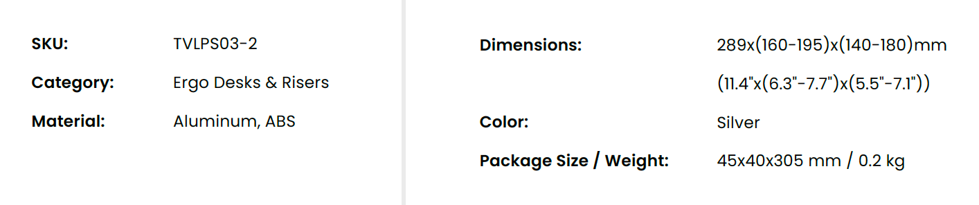 TVLPS03-2 details