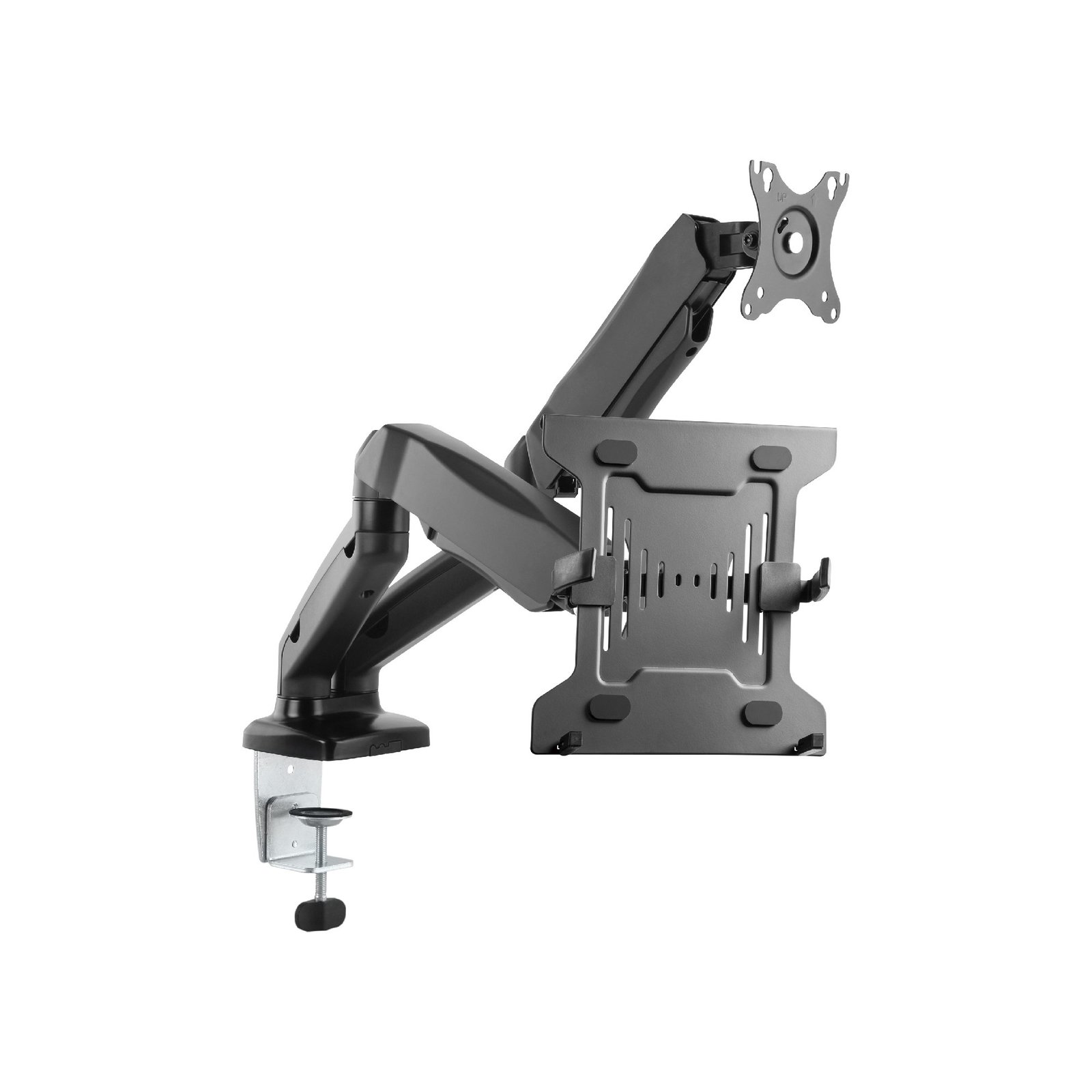 Dual Counterbalance Monitor Stand and Laptop Holder for 17"-32"
